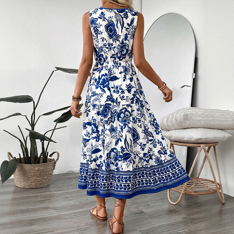Coastal Bloom Maxi Dress