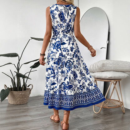 Coastal Bloom Maxi Dress