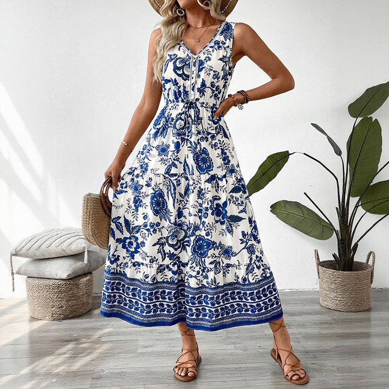 Coastal Bloom Maxi Dress