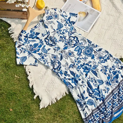 Coastal Bloom Maxi Dress