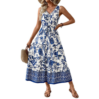 Coastal Bloom Maxi Dress