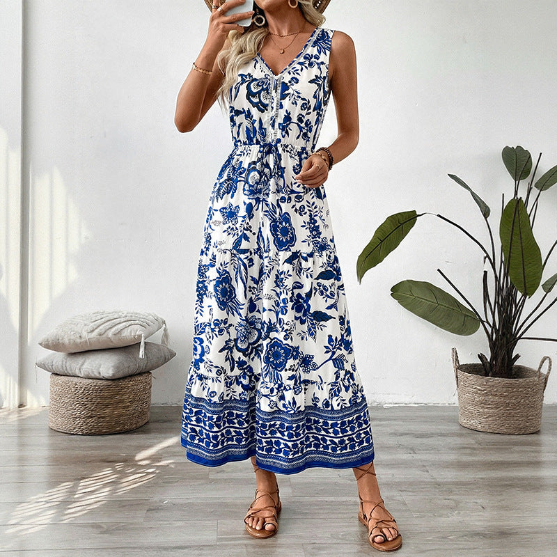 Coastal Bloom Maxi Dress